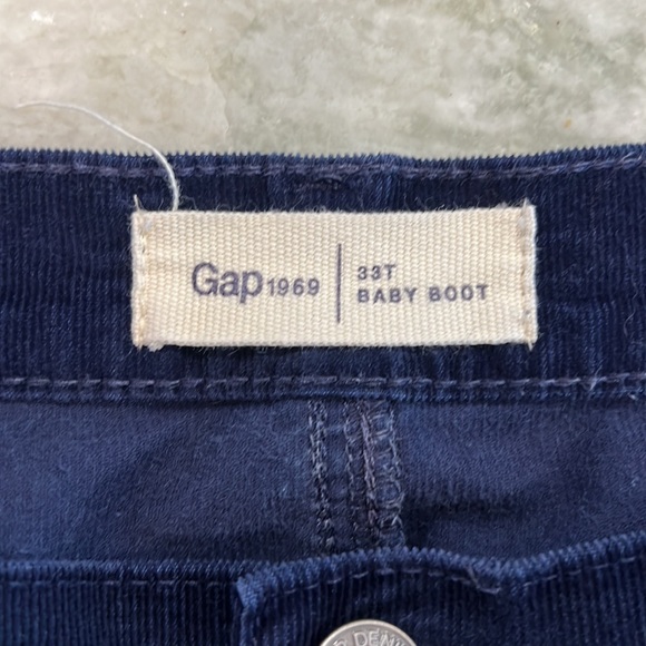 Gap Corduroy Jeans Baby Boot Cut Pants 33T - Picture 2 of 2